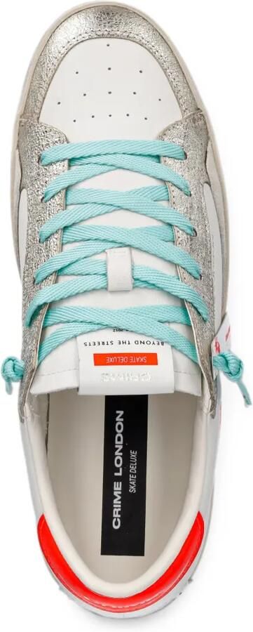 Crime London Skate Deluxe sneakers met gerafeld effect Wit - Foto 4