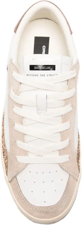 Crime London Skate Deluxe sneakers met glitters Wit - Foto 3