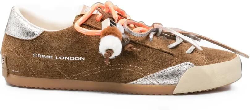 Crime London Sneakerina sneakers met luipaardprint Bruin