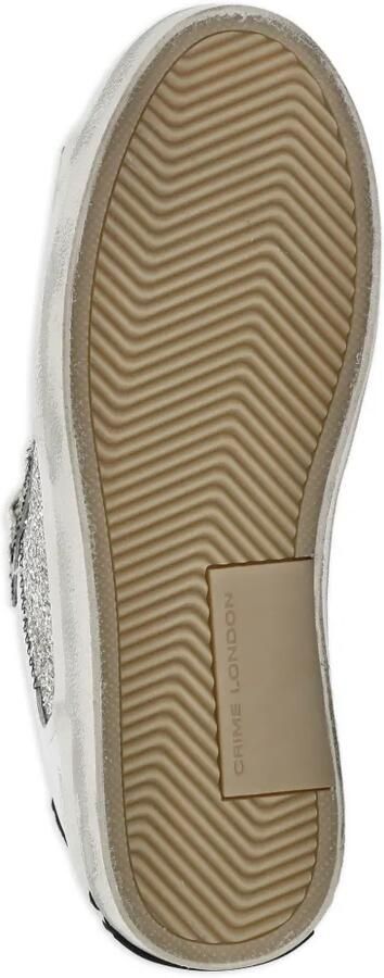 Crime London Sneakers met dierenprint en glitter Wit - Foto 5