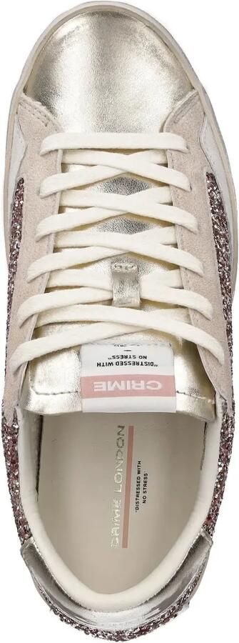 Crime London Sneakers met glitter Roze - Foto 3