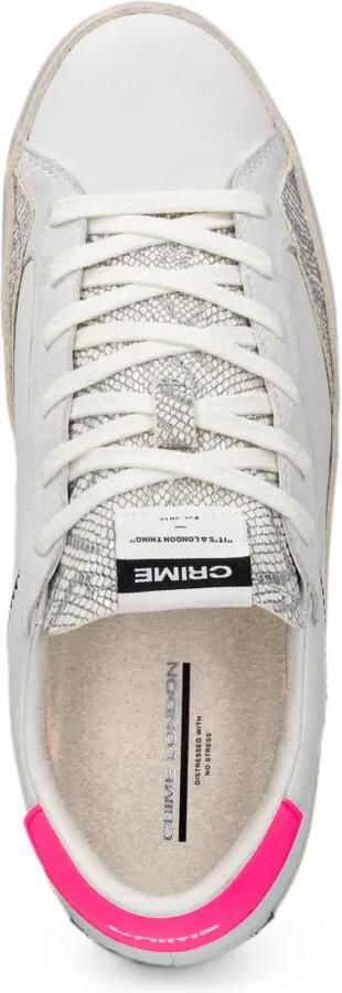Crime London Sneakers met slangen-effect en vlakken Wit - Foto 3