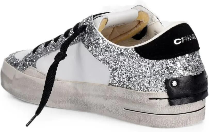 Crime London Sneakers verfraaid met glitter Wit - Foto 4