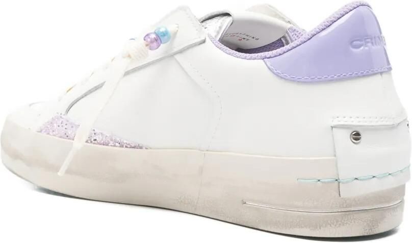 Crime London Sneakers verfraaid met glitters Wit - Foto 4