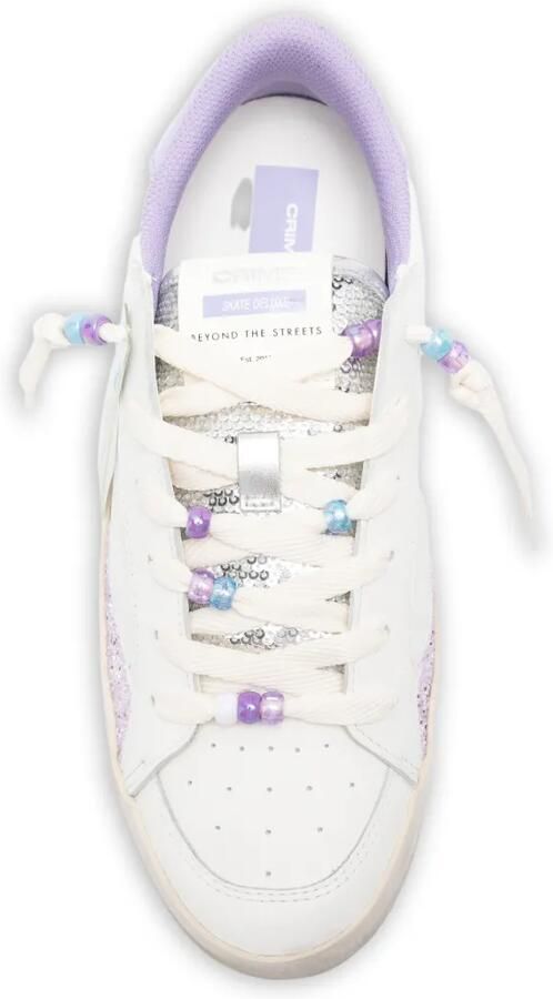 Crime London Sneakers verfraaid met glitters Wit - Foto 2