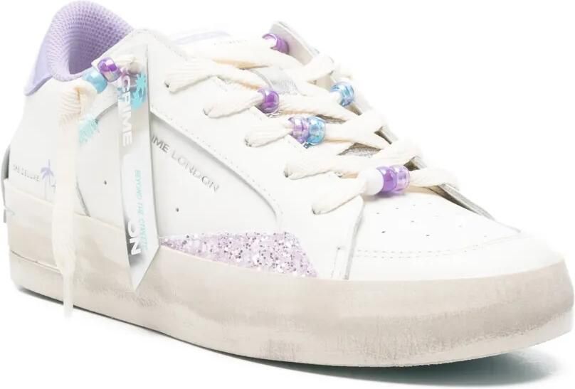 Crime London Sneakers verfraaid met glitters Wit - Foto 3