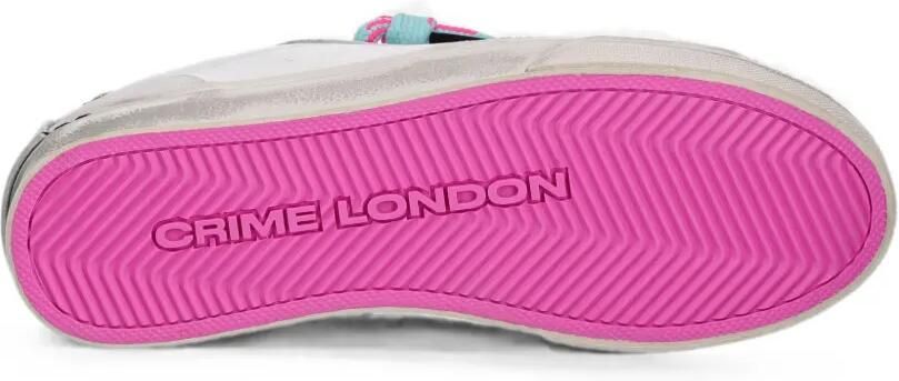 Crime London Soho sneakers met glitters Wit - Foto 4