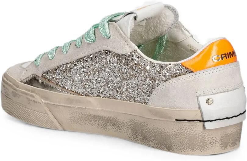 Crime London Soho sneakers met vlakken met glitters Beige - Foto 2