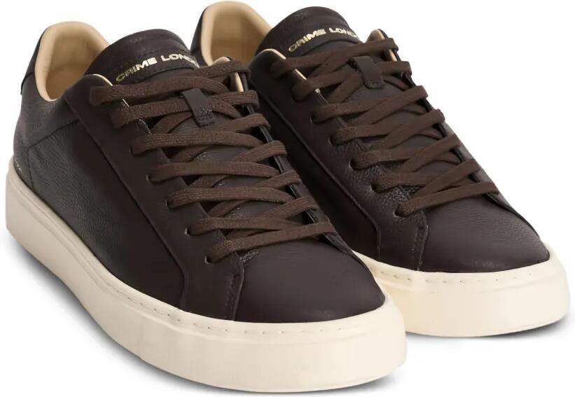 Crime London Superlight leren sneakers met textuur Bruin - Foto 4