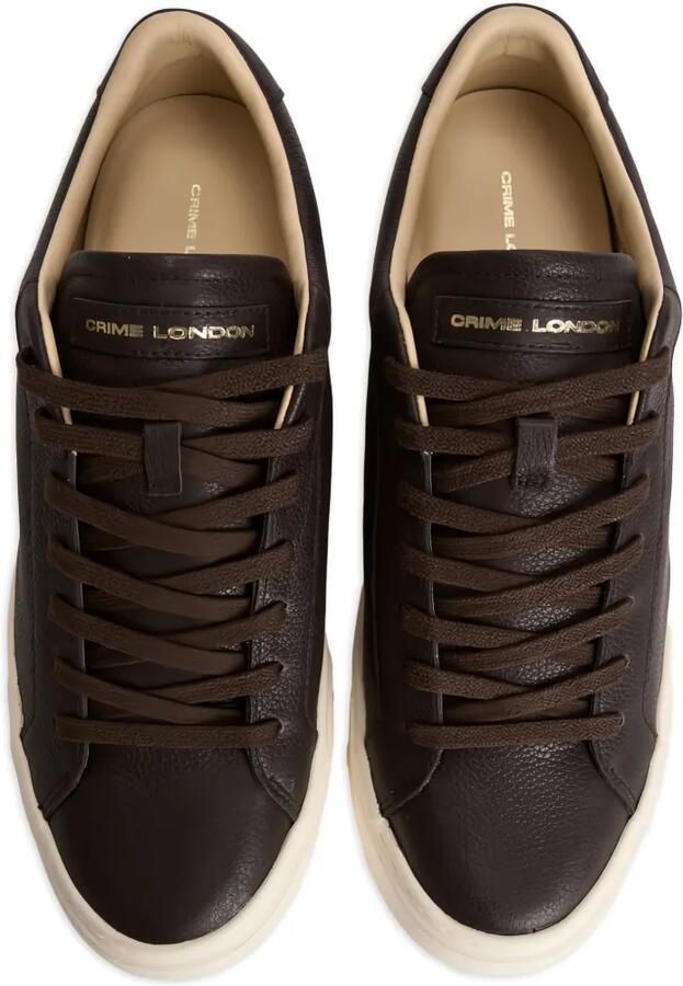 Crime London Superlight leren sneakers met textuur Bruin - Foto 3