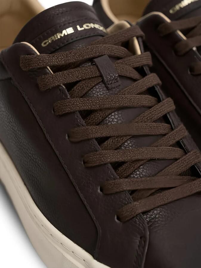 Crime London Superlight leren sneakers met textuur Bruin - Foto 2