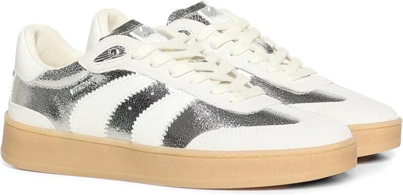 Crime London Wembley sneakers met metallic effect Wit - Foto 3