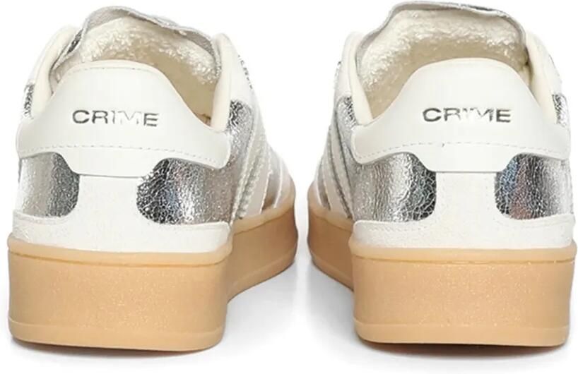 Crime London Wembley sneakers met metallic effect Wit - Foto 2