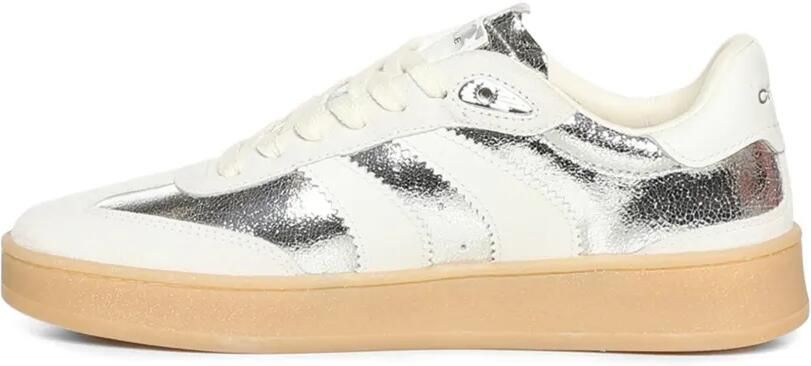 Crime London Wembley sneakers met metallic effect Wit - Foto 4