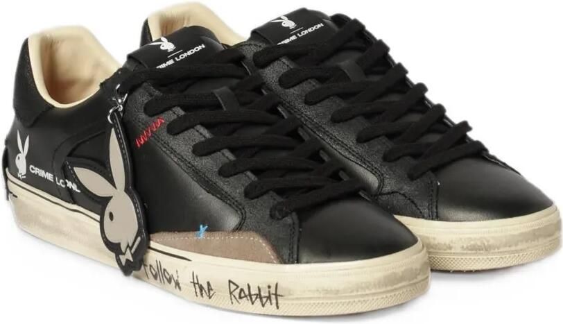 Crime London x Playboy Follow The Rabbit logo-print sneakers Zwart - Foto 3