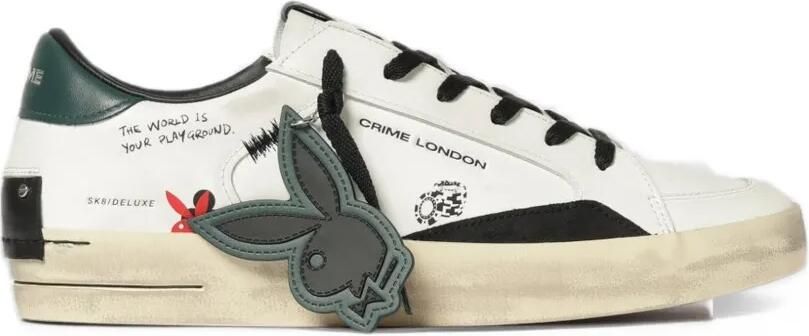 Crime London x Playboy Skate leather sneakers Wit