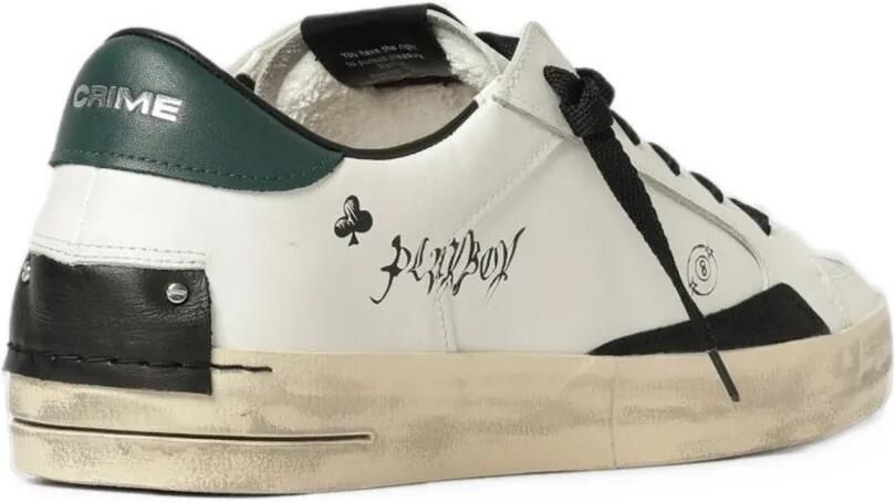 Crime London x Playboy Skate leather sneakers Wit - Foto 3