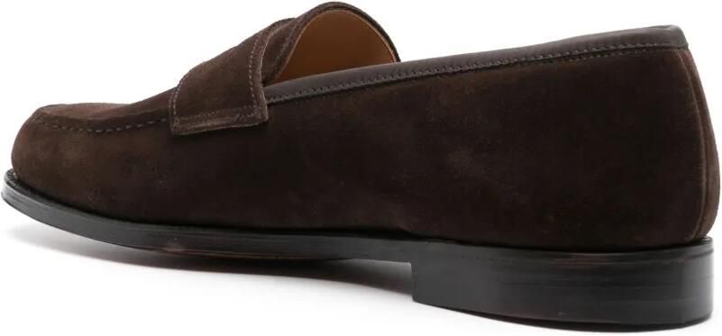 Crockett & Jones Boston 30mm suede loafers Bruin - Foto 3