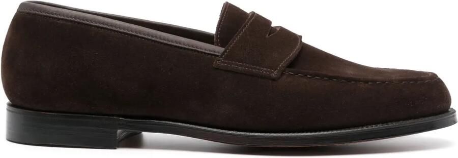 Crockett & Jones Boston 30mm suede loafers Bruin