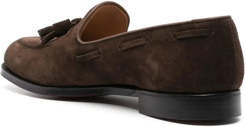 Crockett & Jones Cavendish 30mm suede loafers Bruin - Foto 3
