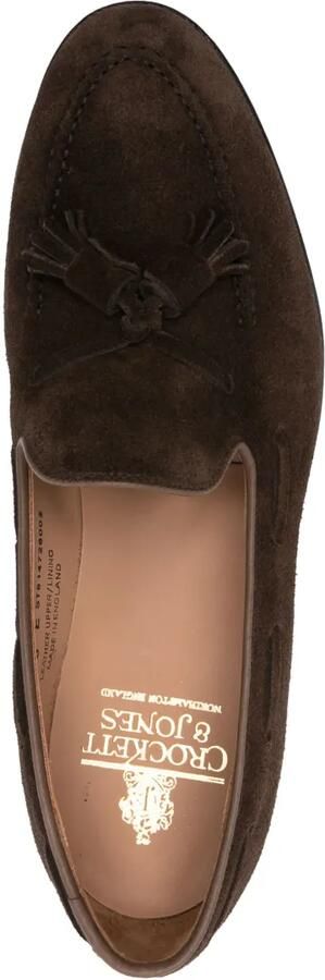 Crockett & Jones Cavendish 30mm suede loafers Bruin - Foto 4