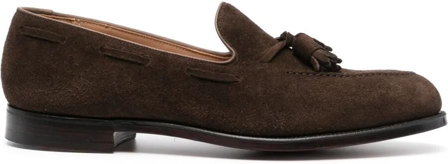 Crockett & Jones Cavendish 30mm suede loafers Bruin