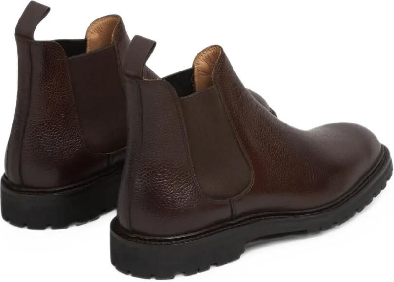 Crockett & Jones Chelsea 11 grained leather ankle boots Bruin - Foto 5