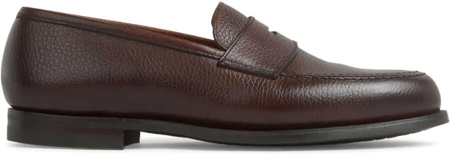 Crockett & Jones Leren loafers Bruin