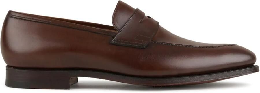 Crockett & Jones Leren loafers Bruin