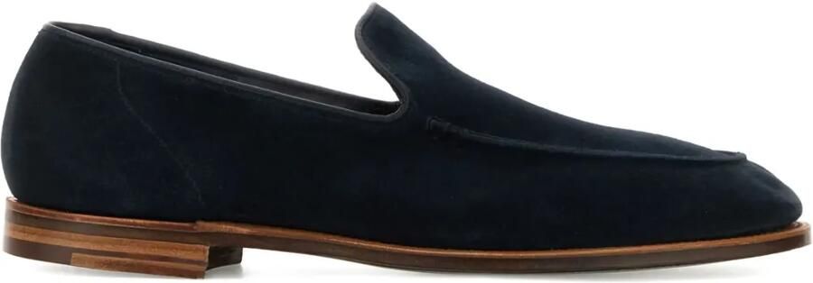 Crockett & Jones Salcombe suède loafers Blauw