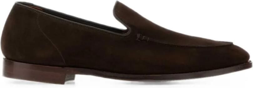 Crockett & Jones Salcombre 2 suède loafers Bruin