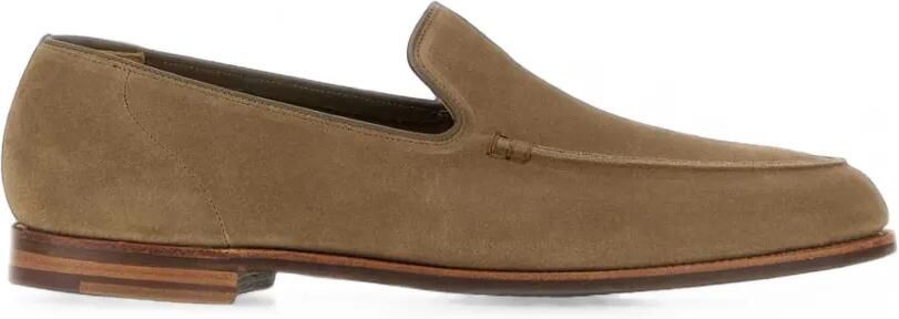 Crockett & Jones Salcombre suède loafers Beige