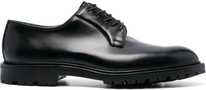 Crockett & Jones Leren Derby veterschoenen Zwart