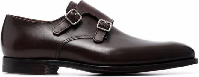 Crockett & Jones Leren gespschoenen Bruin