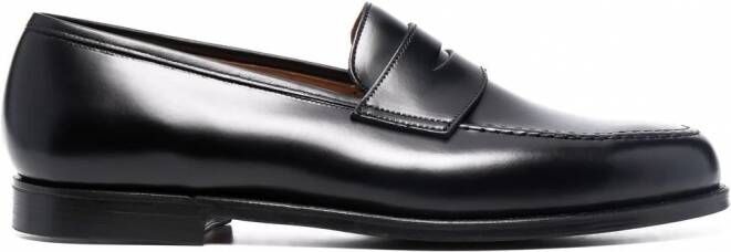 Crockett & Jones Leren loafers Zwart