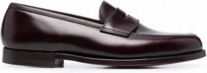 Crockett & Jones Loafers met ronde neus Rood