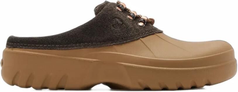Crocs Axle beaded lace-up mules Beige