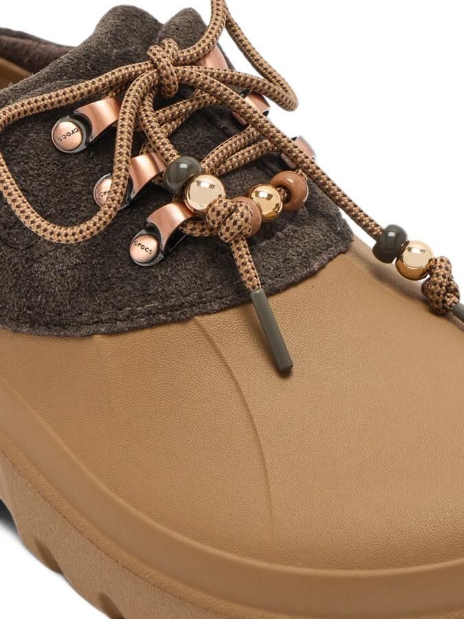 Crocs Axle beaded lace-up mules Beige - Foto 3