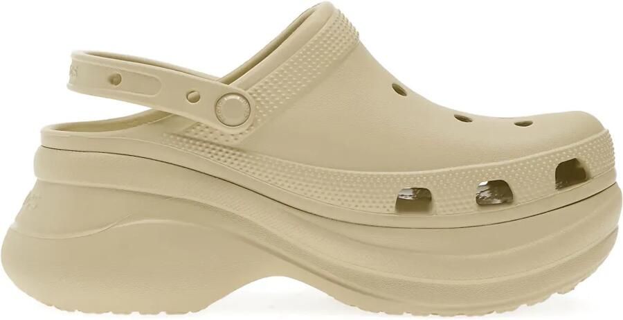 Crocs Bae muiltjes met plateauzool Beige