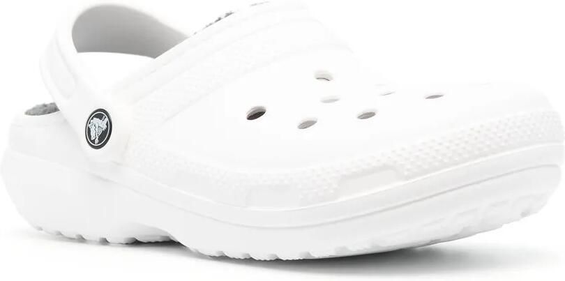 Crocs Baya klompen met fleece voering Wit