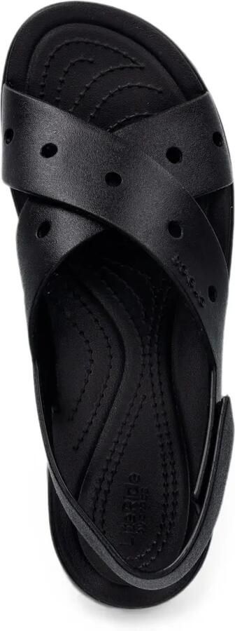 Crocs Brooklyn 4U Cross Strap sandalen met plateauzool Zwart - Foto 4