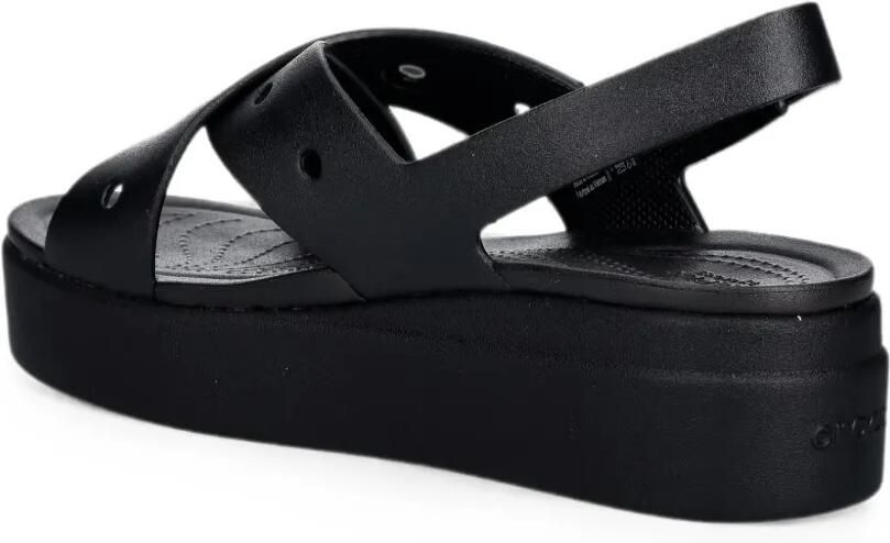 Crocs Brooklyn 4U Cross Strap sandalen met plateauzool Zwart - Foto 3