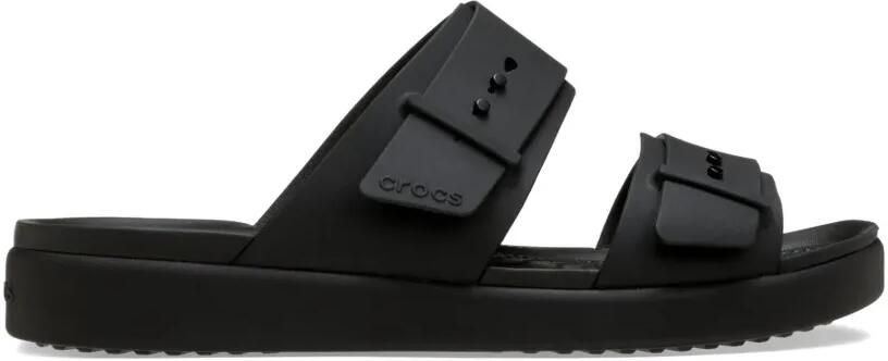 Crocs Brooklyn Bucle Low sandalen met gespbandje Zwart