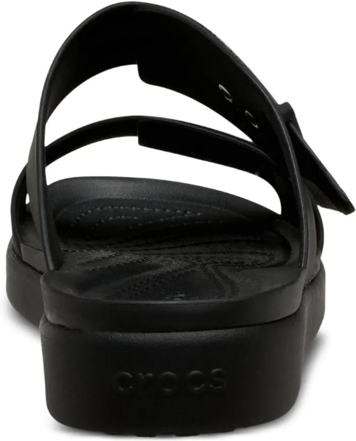 Crocs Brooklyn Bucle Low sandalen met gespbandje Zwart - Foto 3