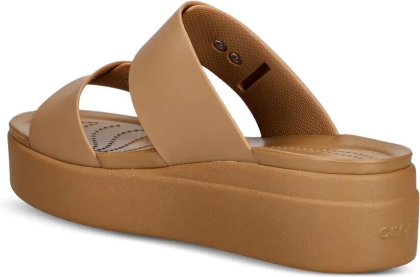 Crocs Brooklyn slippers met platform Beige - Foto 2