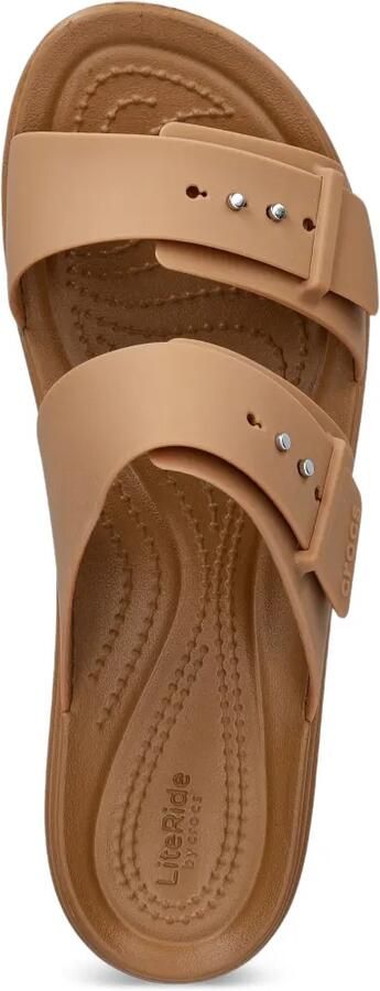 Crocs Brooklyn slippers met platform Beige - Foto 4