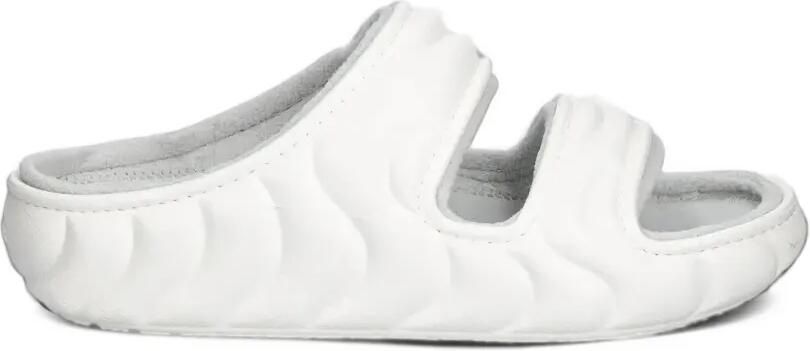 Crocs Classic Cozzzy fleece-lined sandals Wit