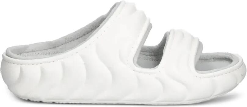 Crocs Classic Cozzzy fleece-lined sandals Wit