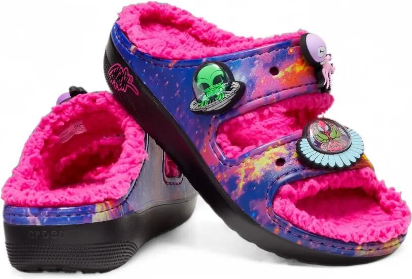 Crocs Classic Cozzzy galaxy-print sandals Blauw - Foto 2