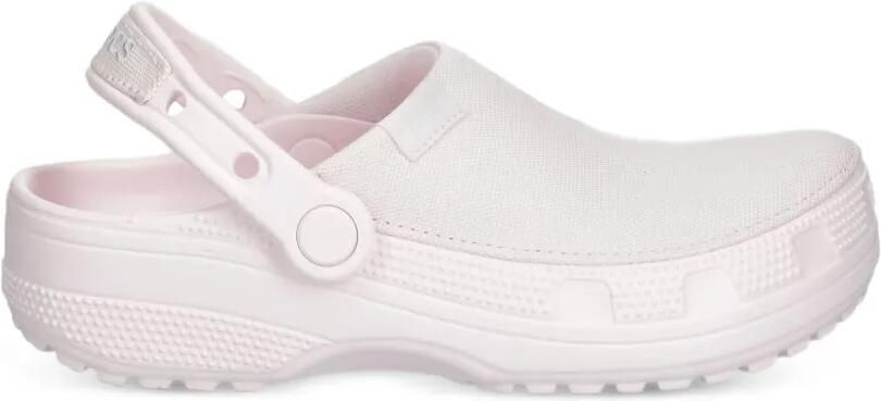 Crocs Classic Crafted canvas slingback klompen Roze